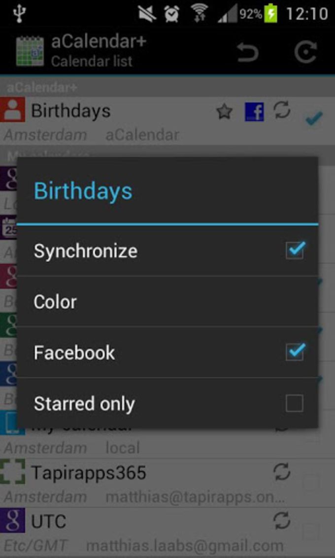 acalendar android download