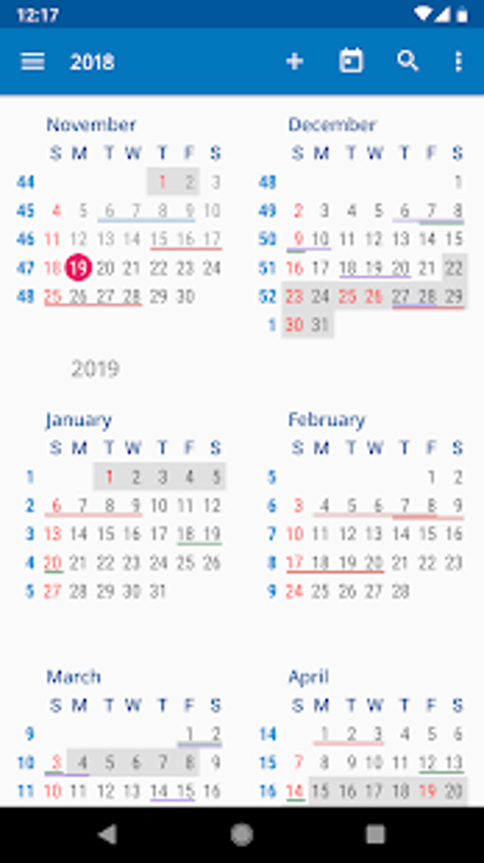 aCalendar Calendar  Tasks