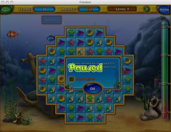 how to find treasure in the grotto fishdom