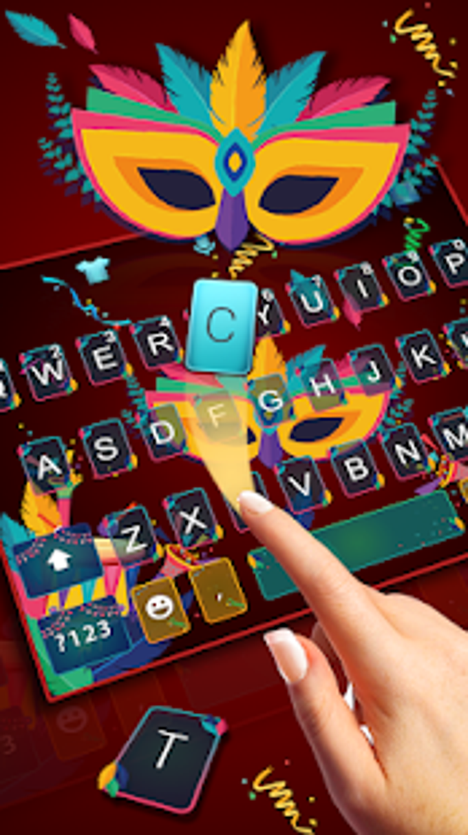 Animated Colorful Carnival Keyboard Theme
