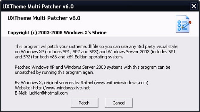 UXTheme Multi-Patcher UXTheme Multi-Patcher