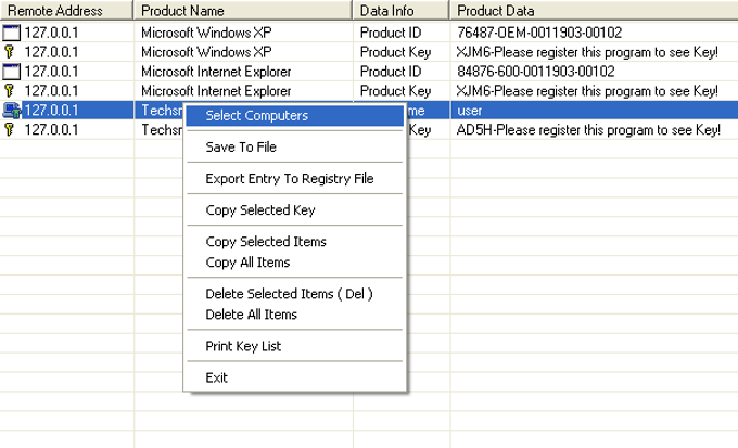 Product Key Explorer Product Key Explorer