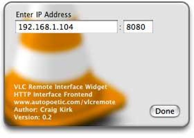 VLC Remote Interface Widget VLC Remote Interface Widget