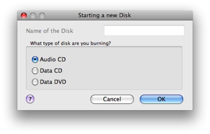 burning cds on mac
