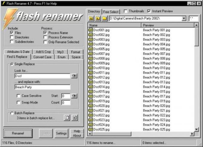 Flash Renamer Flash Renamer