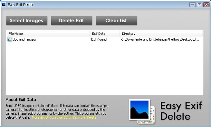 Easy Exif Delete Easy Exif Delete