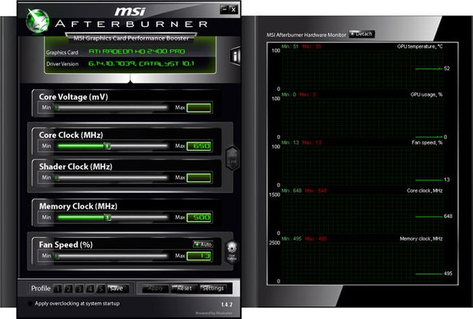 Не работает даунвольт msi afterburner