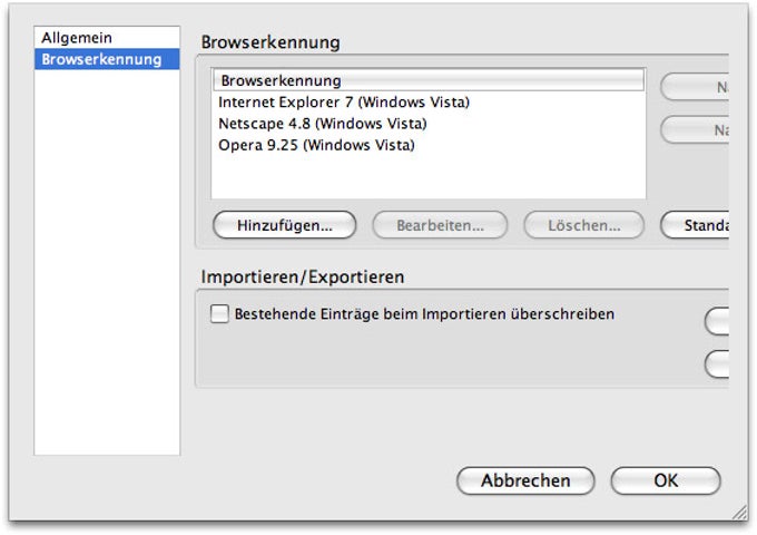 User Agent Switcher User Agent Switcher