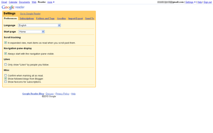 Google Reader Google Reader
