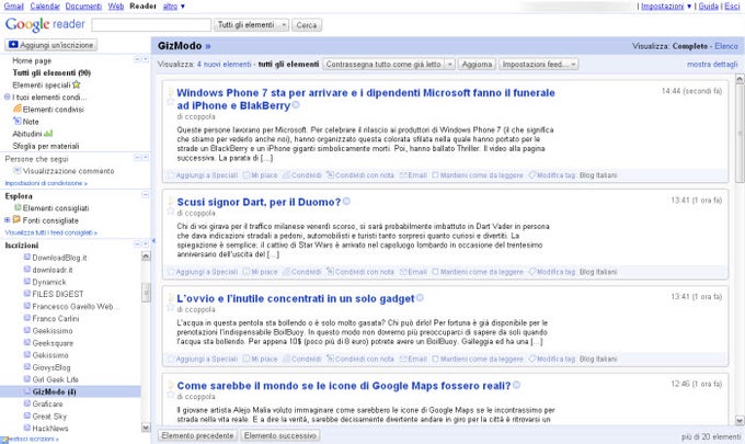 Google Reader Google Reader