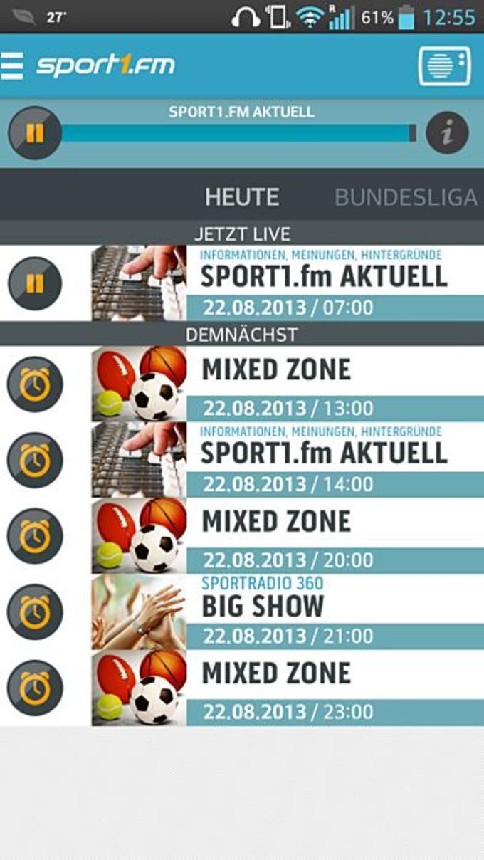 Sport1 App Probleme