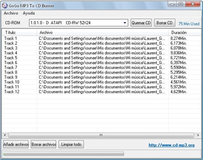 GoGo MP3 to CD Burner - Download