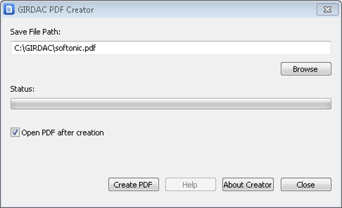 GIRDAC Free PDF Creator GIRDAC Free PDF Creator