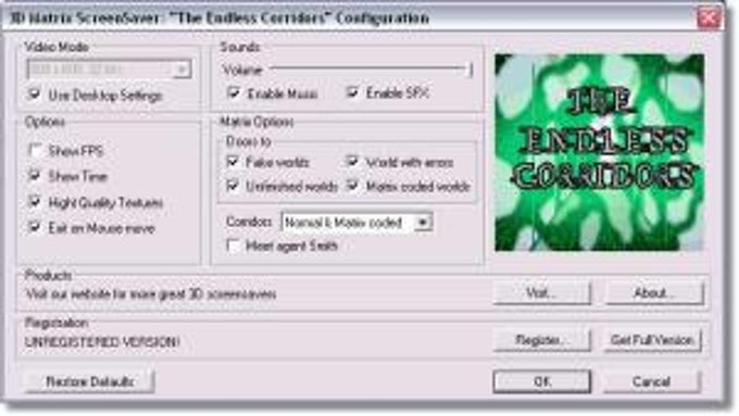 3D Matrix Screensaver: The Endless Corridors 3D Matrix Screensaver: The Endless Corridors