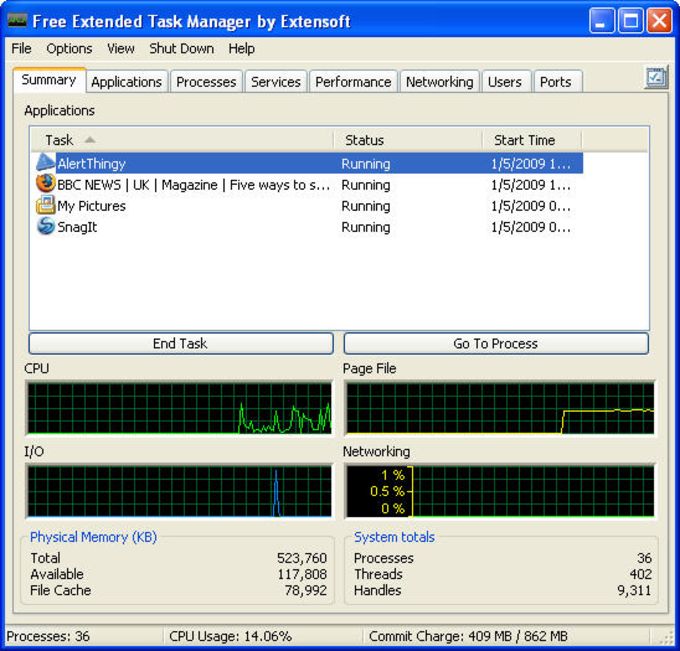 how to bring up task manager in remote desktop