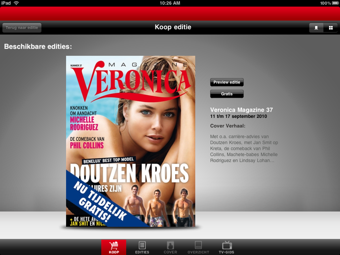 Veronica Magazine tvgids voor iPhone Download