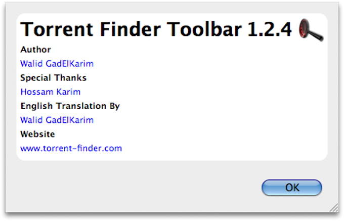 Torrent Finder Firefox Toolbar