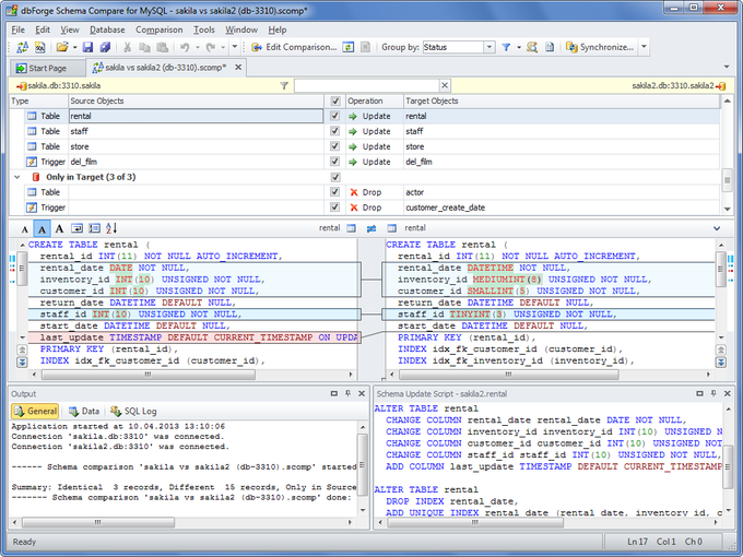 dbForge Schema Compare for MySQL dbForge Schema Compare for MySQL