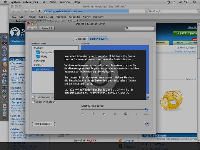 Kernel Panic Screensaver Kernel Panic Screensaver