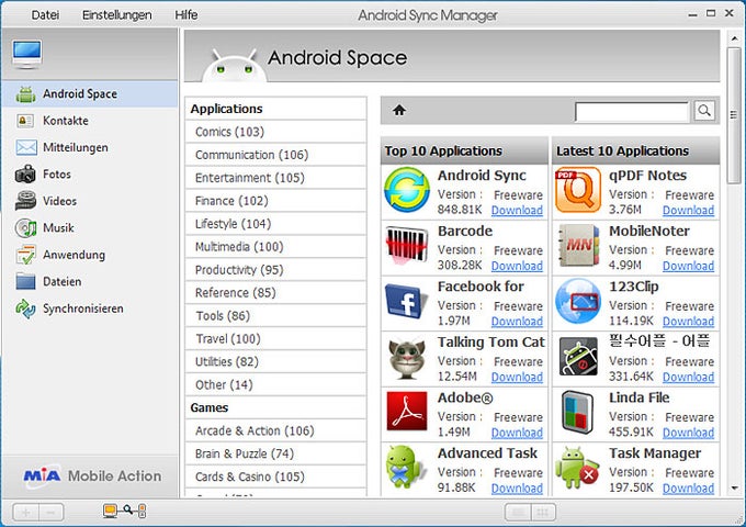 Android Sync Manager WiFi Agent