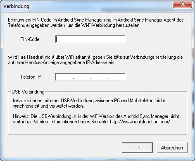 Android Sync Manager WiFi Agent Android Sync Manager WiFi Agent