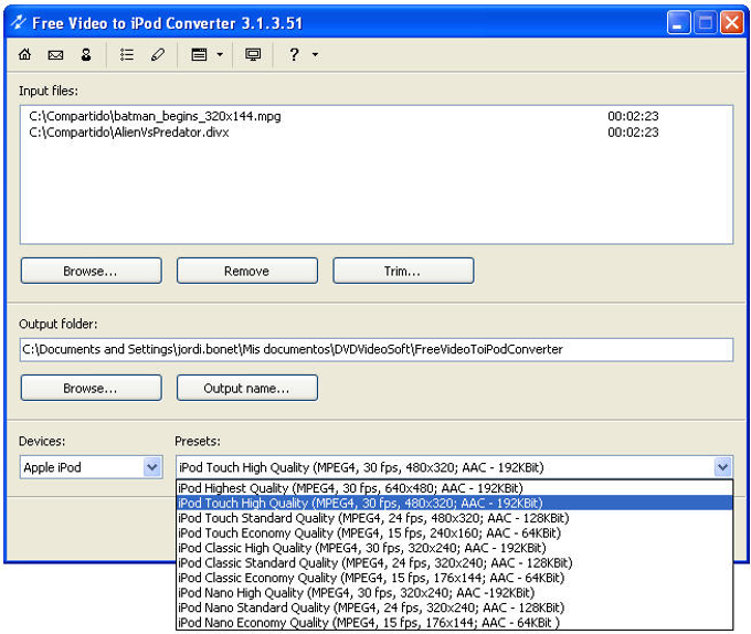 Free Video to iPod or PSP Converter Free Video to iPod or PSP Converter