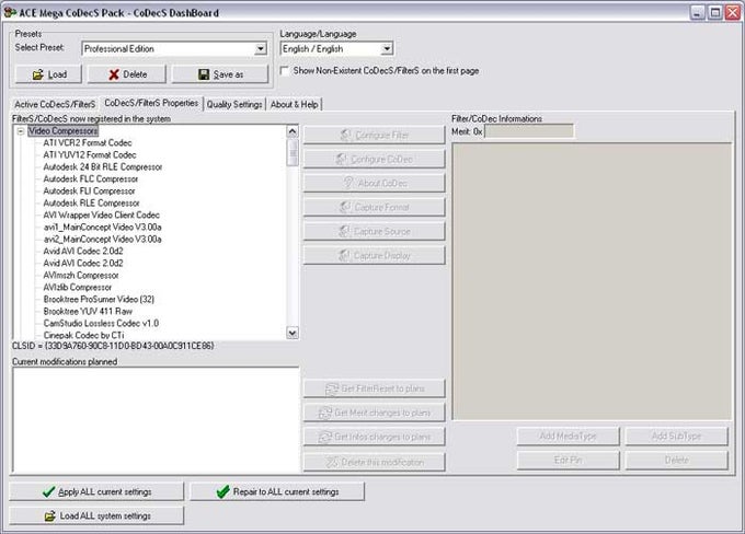 ACE Mega Codec Pack ACE Mega Codec Pack