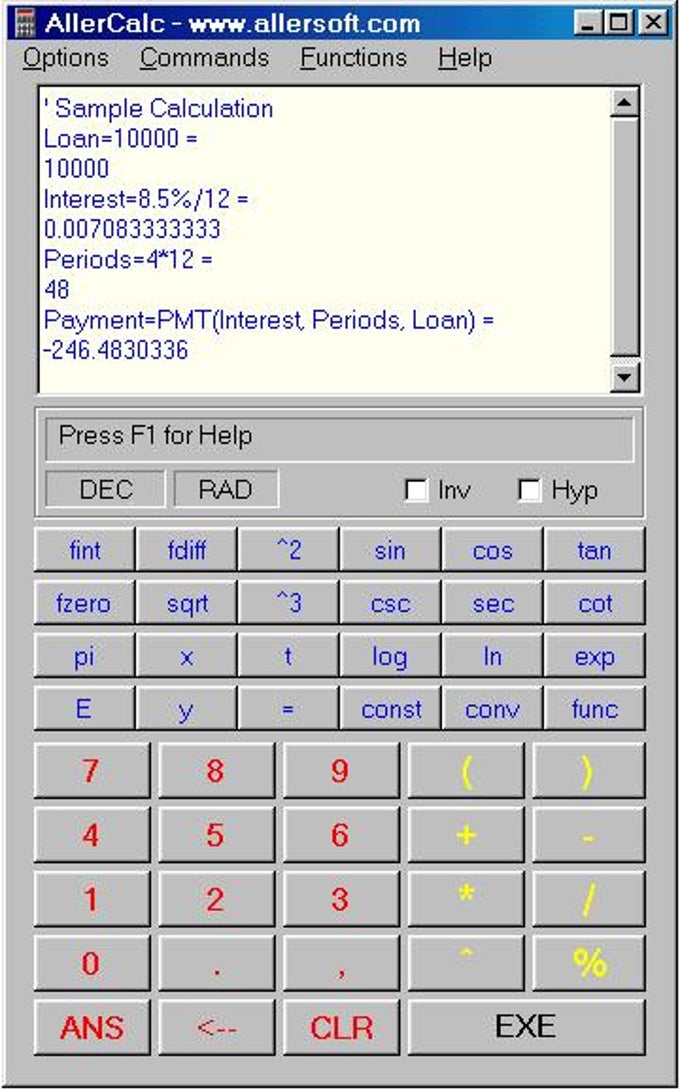 AllerCalc AllerCalc