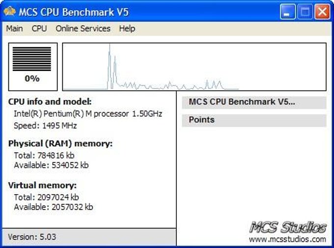 MCS CPU Benchmark MCS CPU Benchmark