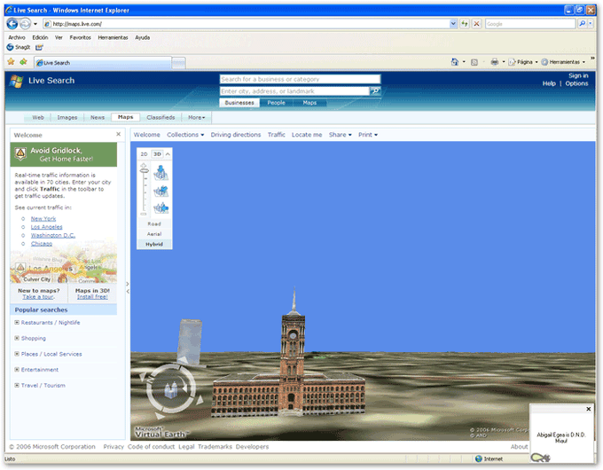 Bing Maps 3D (Virtual Earth 3D) Bing Maps 3D (Virtual Earth 3D)