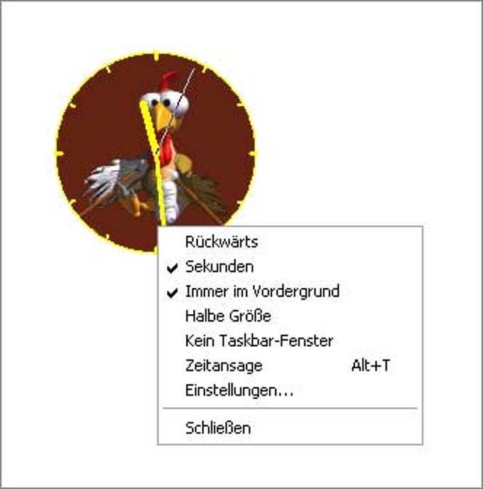 Moorhuhn-Uhr Moorhuhn-Uhr