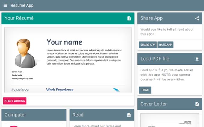 Free Resume App