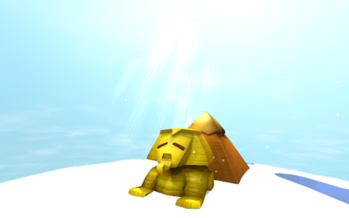 Egyptian Sphinx Pyramid 3D