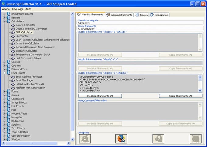 JavaScript Collector JavaScript Collector