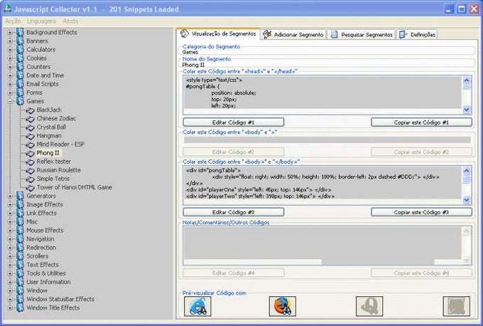 JavaScript Collector