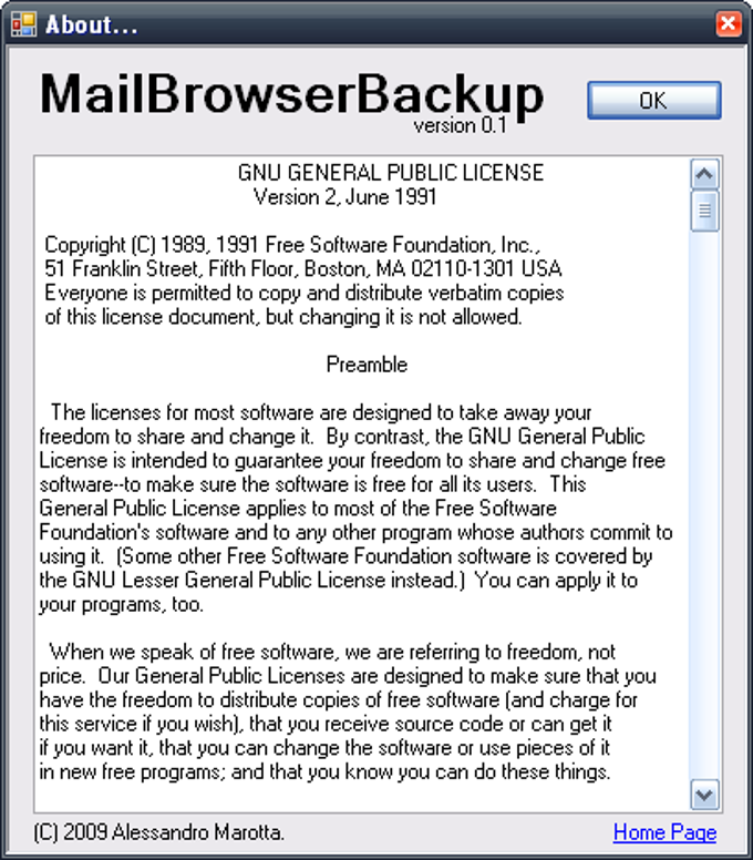 MailBrowserBackup MailBrowserBackup