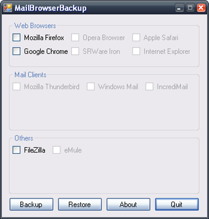MailBrowserBackup MailBrowserBackup
