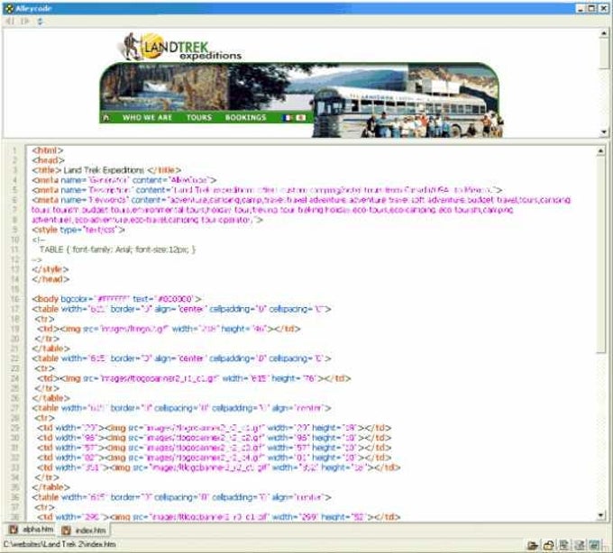 Alleycode HTML Editor Alleycode HTML Editor