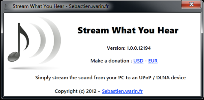 Stream What You Hear Stream What You Hear