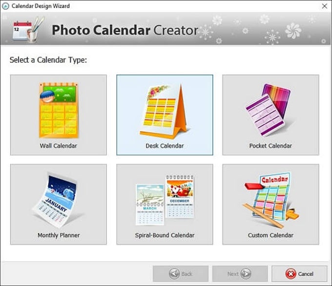Photo calendar creator - download