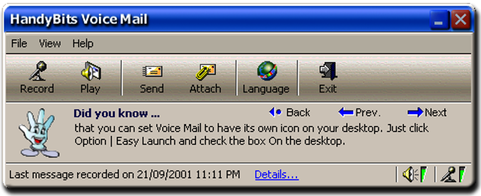 HandyBits Voice Mail HandyBits Voice Mail