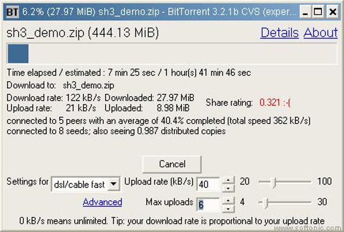 BitTorrent EXPERIMENTAL BitTorrent EXPERIMENTAL