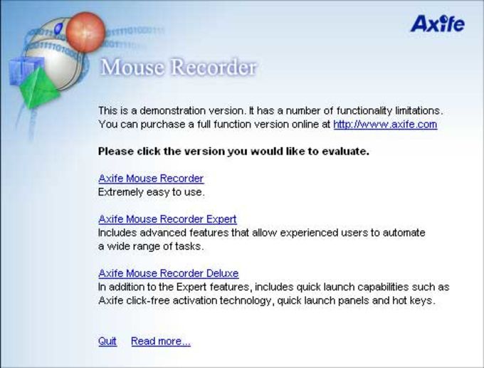 axife mouse recorder 5.01 demo