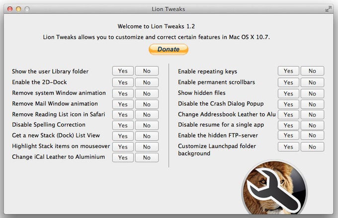 Lion Tweaks Lion Tweaks