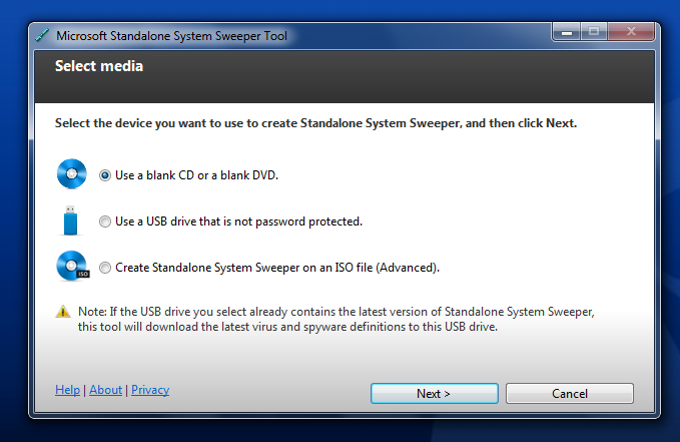 Microsoft Standalone System Sweeper Microsoft Standalone System Sweeper