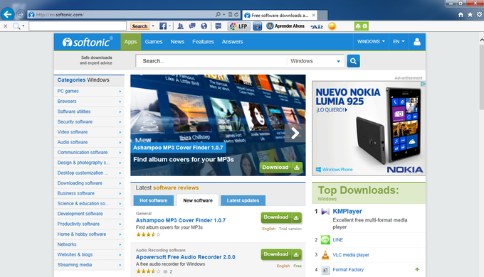 Softonic Toolbar Softonic Toolbar