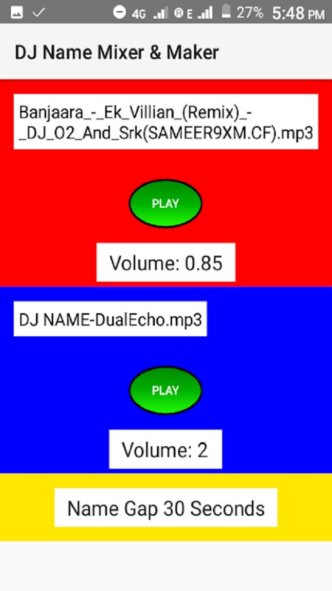 DJ Name Mixer With Music Player - Mix Name To Song APK สำหรับ Android -  ดาวน์โหลด