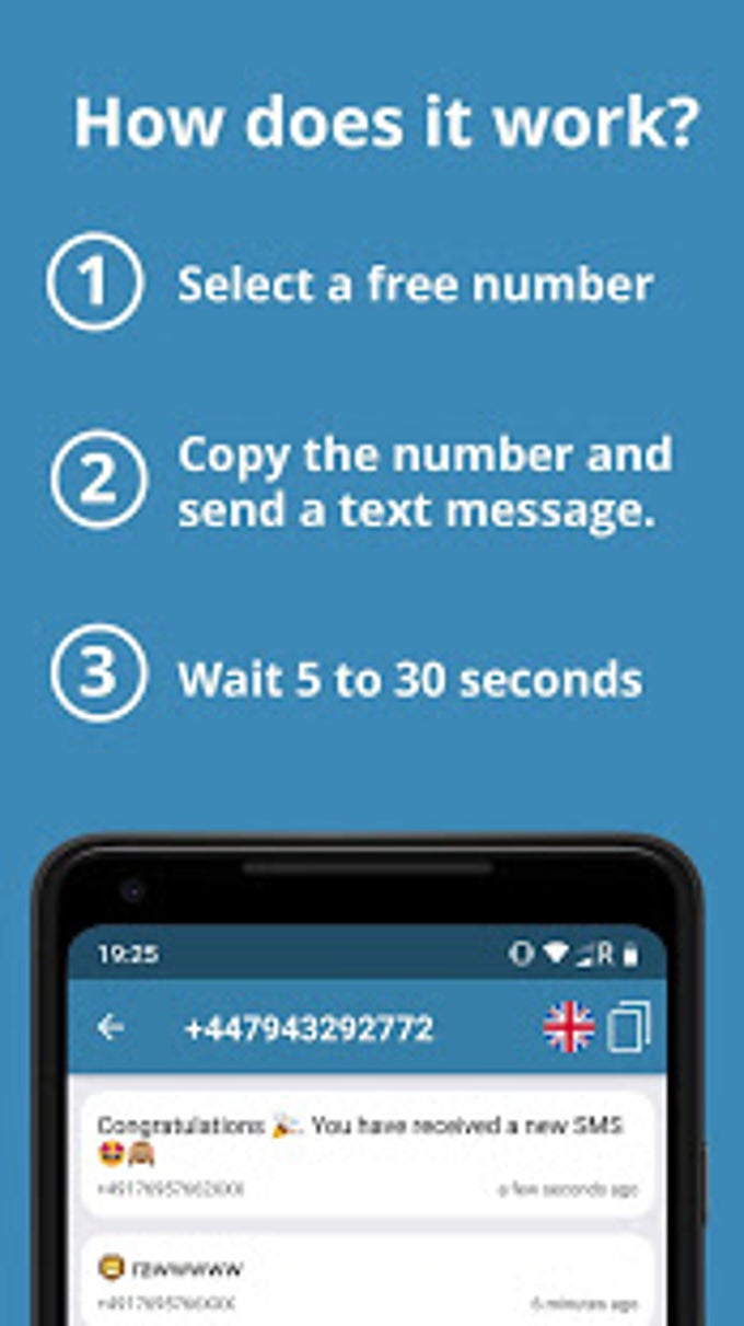 Receive SMS - Virtual numbers APK для Android — Скачать