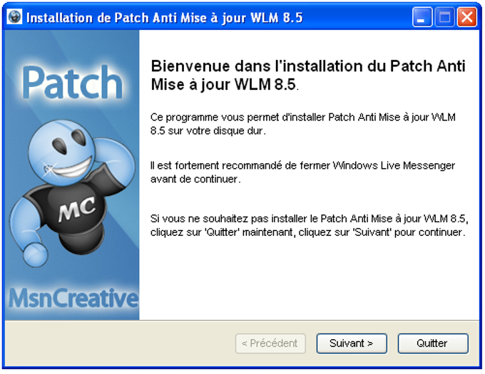 Anti-actualización para Windows Live Messenger 8.5 Anti-actualización para Windows Live Messenger 8.5