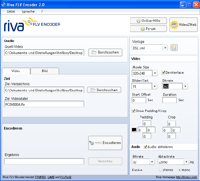 Riva FLV Encoder Riva FLV Encoder